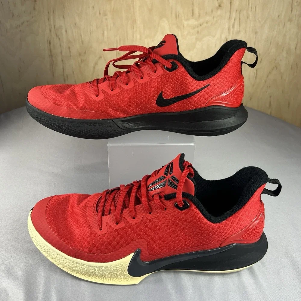 Nike Kobe Mamba Focus Men's 12 AJ5899-600 Red Black Basketball Sneakers Shoes - Picture 2 of 16